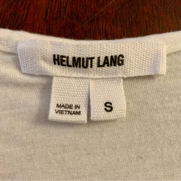 Helmut Lang Twist Back White Tank Top, Size Small - Picture 12 of 14